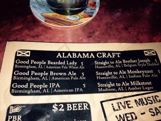 Alabama craft beer