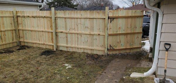 Fence installation