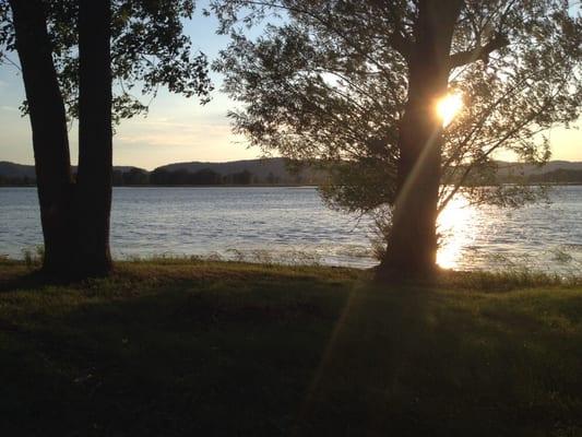 The Mississippi from a goose island camp site.