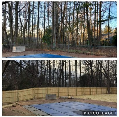 Patio and fence build