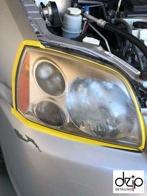 Headlight Restoration Before