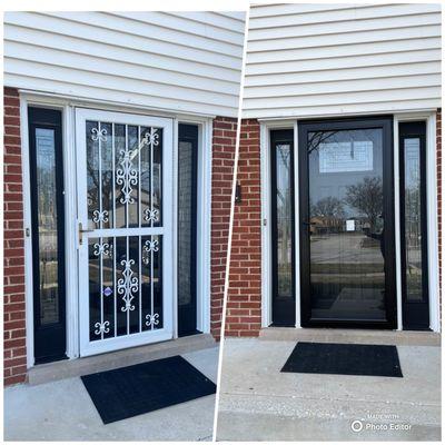 Storm door upgrade!