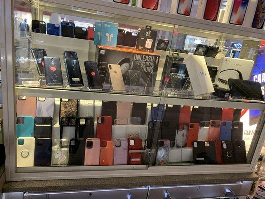 We sell and buy phones,  cases, and screen protectors.