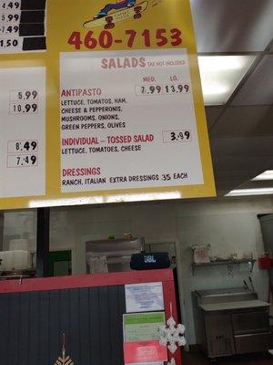 Salad prices