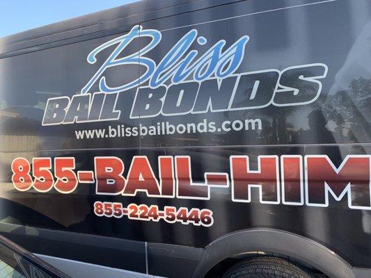 The bliss bail bonds Van in Norwalk, Ca