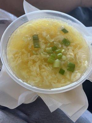 Egg drop soup small