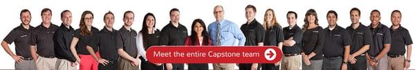 The Capstone team - big brains with caring hearts.