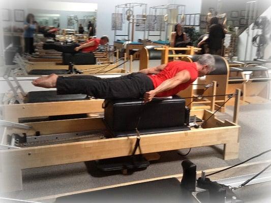 working out, Pilates-style, with Kris Nagatani at Mind & Body Wellness