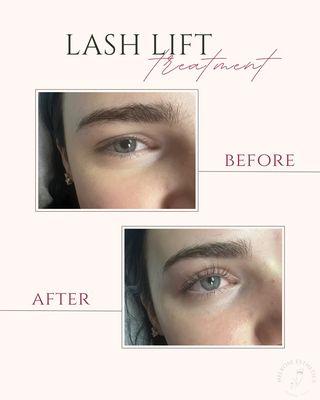 Before and after Lash Lift