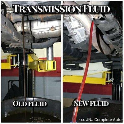 Transmission Fluid Exchange What is your Transmission Telling you? Color may differ from manufacturer to manufacturer. Schedule your appoin