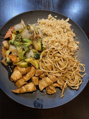 The chicken hibachi lunch special.