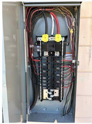 New exterior 200 amp Panel