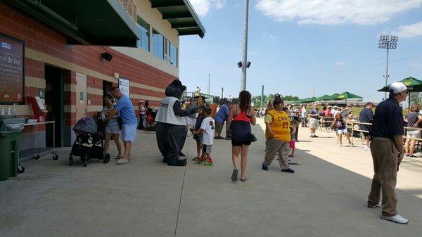 At the Crushers game