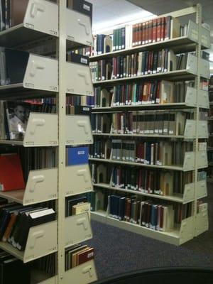 Literature and Languages Library (rm 200) stacks