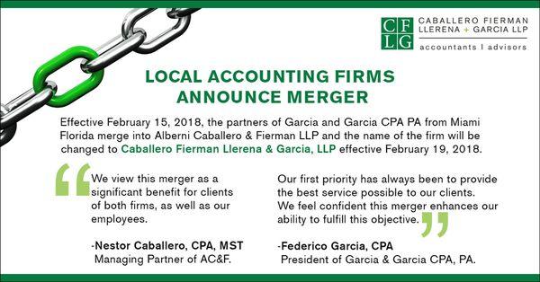 Merger announcement