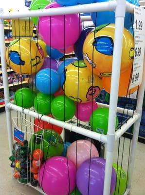 Balls of every size, color, and material. Good prices too.