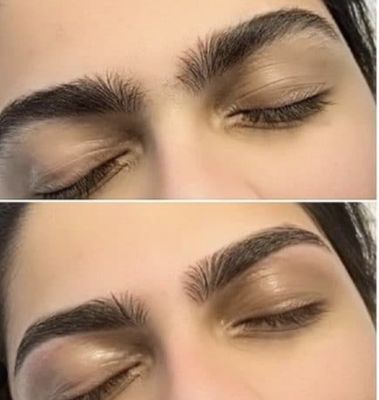 Eyebrows threading