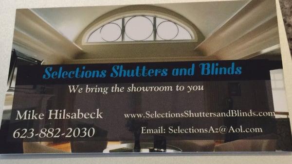 Selections Shutters and Blinds