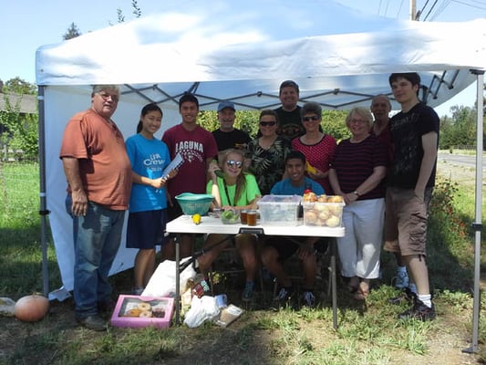 The Grand Opening of the Rotary-Interact Garden Stand