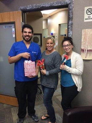 Our lovely patient Penny brought us some goodies.