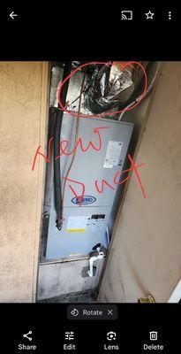 Install new furnace n ducts