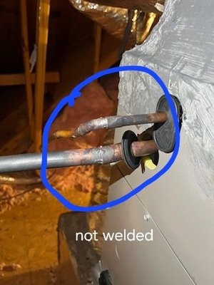 Not properly sealed or insulated