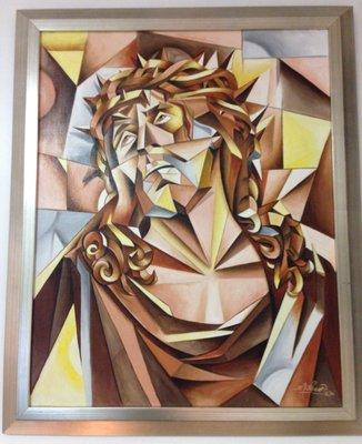 El Cristo, oil on canvas by Lupe Hernandez