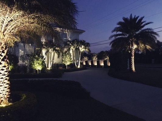 Landscape lighting design and installation.