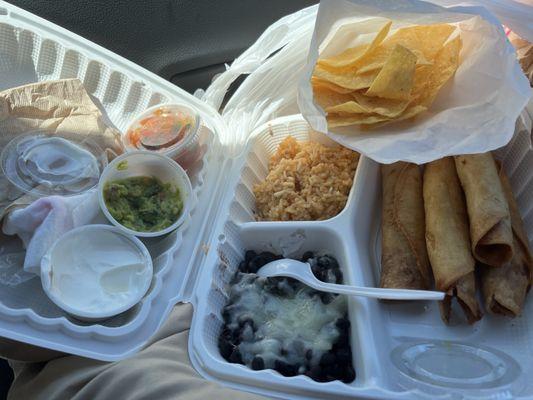 Taquitos plate