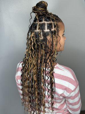 Boho Knotless Braids