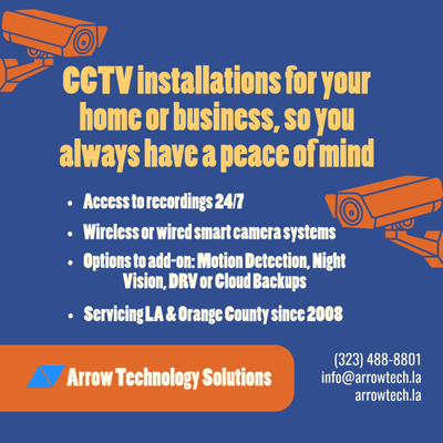 We have you covered on all CCTV installations!