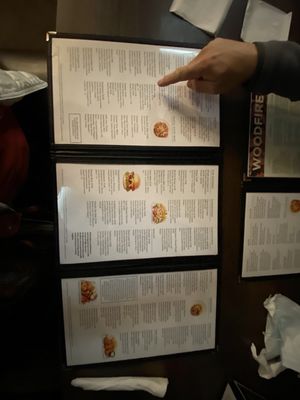 Look at this huge menu