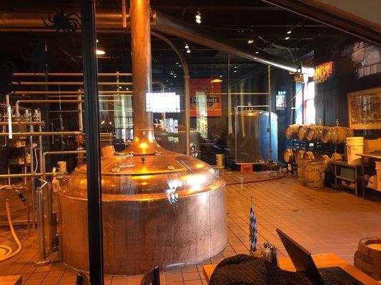 You can watch them brew and bottle beer!