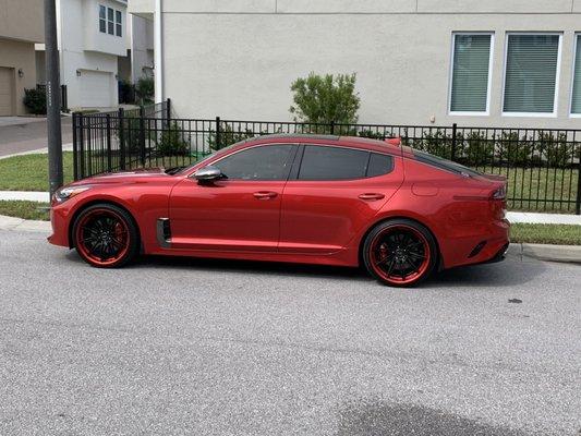 New wheels and tires on my 2018 Kia stinger