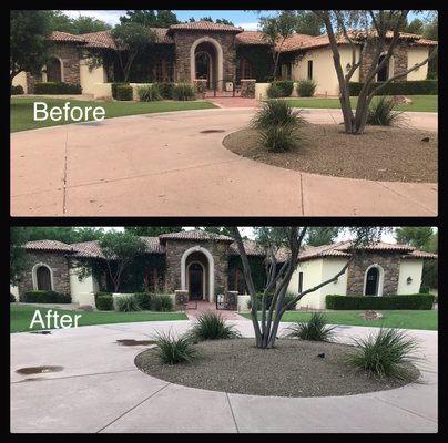 Driveway and house cleaning