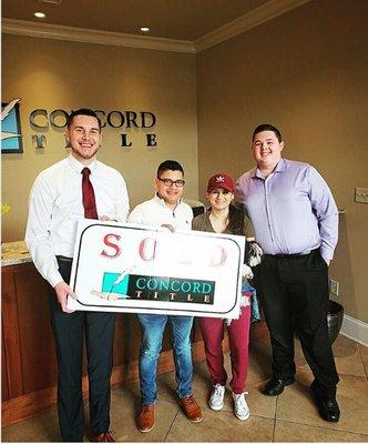 Our Loan Officer, Trevor Hill, ended his week with another great closing. Congratulations on your new home Edwar!