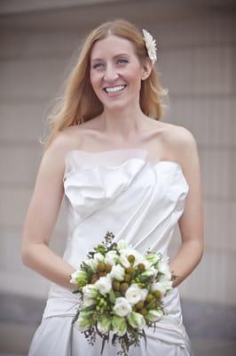 Bride Faye won the Philadelphia "Love of a Lifetime" contest which included a one-of-a-kind gown by Janice Martin Couture.