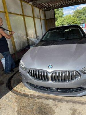 2019 BMW Convertible was having her bath.