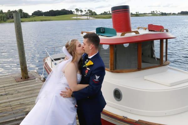 Scenic backgrounds in wedding photography adds a bit of romance to pictures.