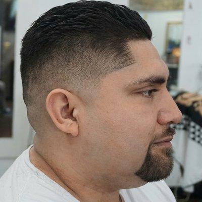 Mid fade slick back