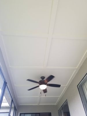 Outdoor porch ceiling