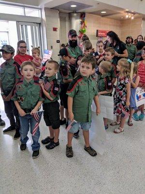 Boy Scouts ready to welcome Flight #008