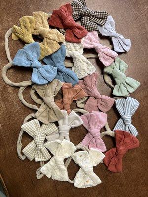 Baby headbands bows