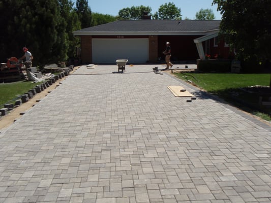 Paver driveway