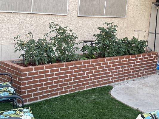 Brick planter