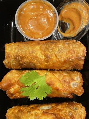 Cheesesteak Egg rolls with Fit sauce