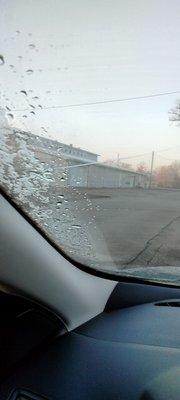 This is what I had when I got here. We had a rock hit our glass on our way back home in Hazel from Paducah.