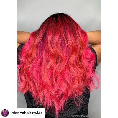 I've always wanted pink hair! Bianca made my dreams a reality!