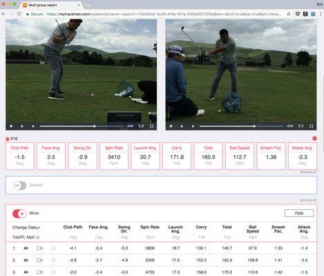 Web access to every shot during the lesson