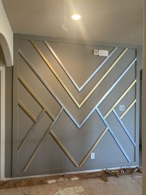 Accent wall after